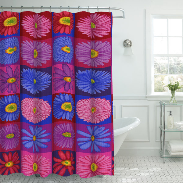 Bath Studio Oxford Fabric Weave Textured Shower Curtain Set Wayfair